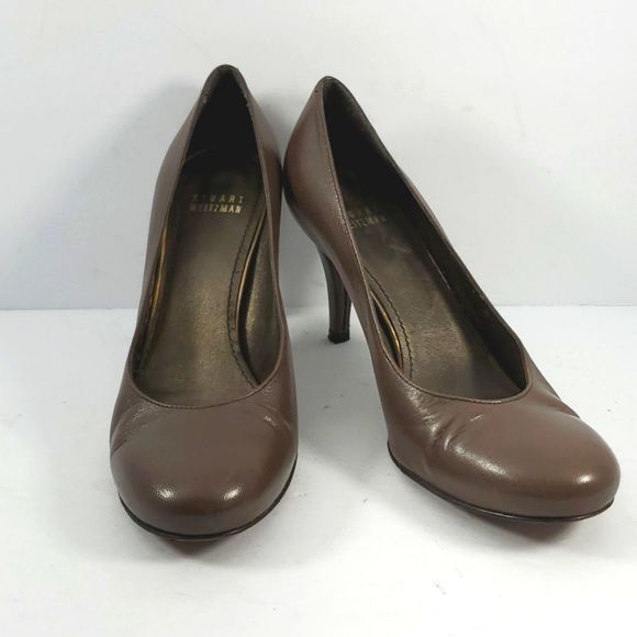 Stuart Weitzman Milk Chocolate Brown Pumps. SIZE 7M.  S799 - Picture 1 of 7